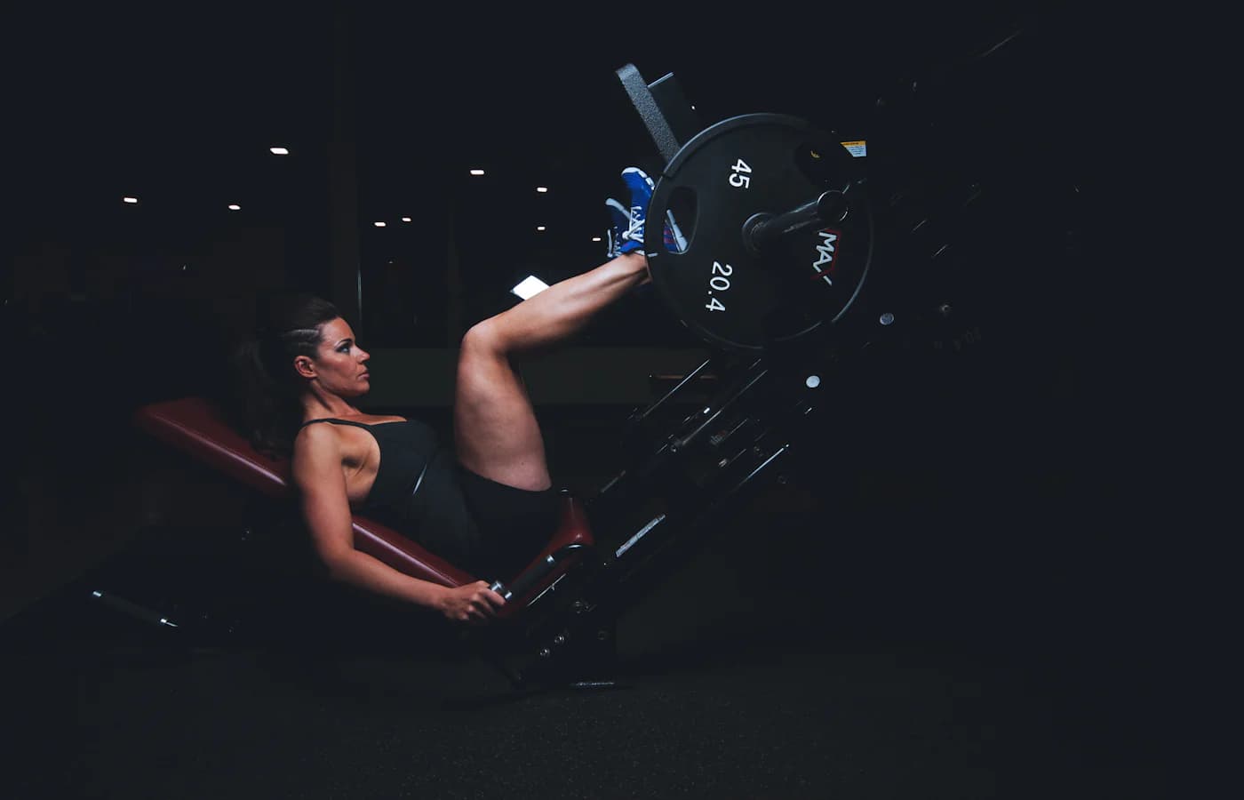 A real strength-training or gym environment.