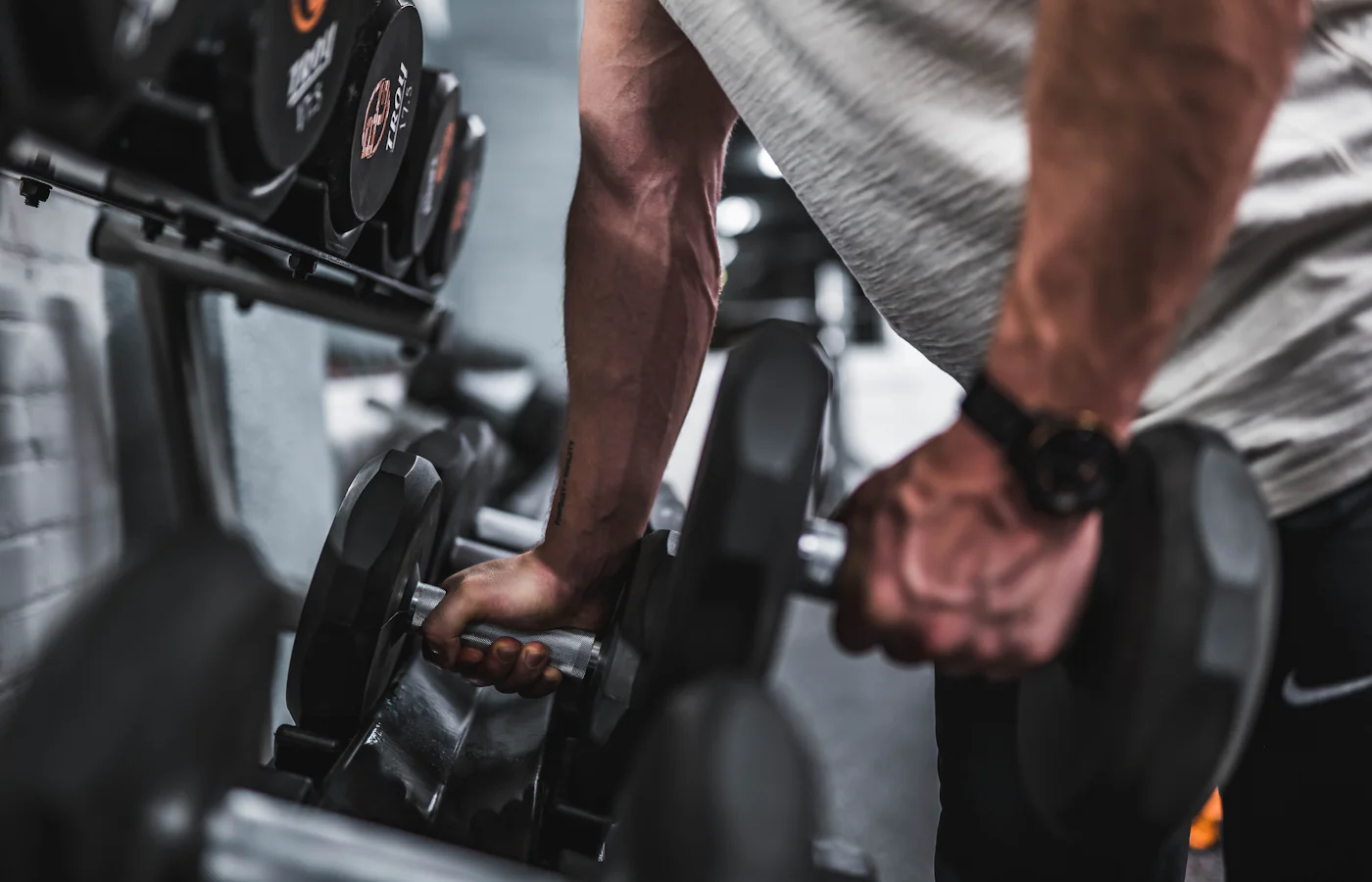 A real strength-training or gym environment.
